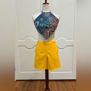 Artisan Hippie Boho Style wrap shorts made in Oaxaca Mexico.